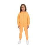 Toontoy Kız Çocuk Trend Nakışlı Eşofman Takım Oranj 5 YAŞ