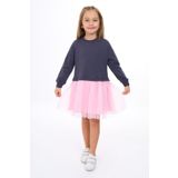 Toontoy Kız Çocuk Tüllü Elbise Pembe 3 YAŞ