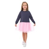 Toontoy Kız Çocuk Tüllü Elbise Pembe 5 YAŞ