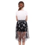 TOONTOY Kız Çocuk Tüy Baskılı Etek 8 Yaş, 8 Yaş, 12337-1, Sarı, Kız çocuk