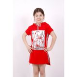 Toontoy Kız Çocuk Varak Baskılı Kapşonlu T-Shirt