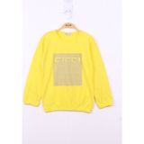 Toontoy Kız Çocuk Weekend Baskılı Sweatshirt - 6 Yaş - Sarı