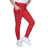 Toontoy Kız Çocuk Yanı Fermuarlı Eşofman Alt - 12 Yaş - Kırmızı
