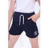 Toontoy Kız Çocuk Yıldız Arma Nakışlı Şort - 8 Yaş - Lacivert