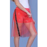 Toontoy Kız Çocuk Yıldız Baskılı Dantelli Şort