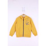 Toontoy Kız Çocuk Yıldız Baskılı Hırka Hardal 4 YAŞ