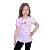 TOONTOY Kız Çocuk Yıldız Nakışlı Tişört Açık Pembe 8 Yaş, 8 Yaş, 10672-1, Açık Pembe, Kız çocuk