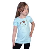 TOONTOY Kız Çocuk Yıldız Nakışlı Tişört Mint Yeşili 7 Yaş, 7 Yaş, 10672-1, Mint Yeşili, Kız Çocuklar