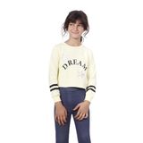 Toontoy Kız Çocuk Yıldızlı Dream Baskılı Sweatshirt Sarı 12 YAŞ