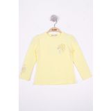 Toontoy Kız Çocuk Yonca Nakışlı Sweatshirt - 5 Yaş - Sarı