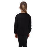 Toontoy Kız Çocuk You Wish Baskılı Sweatshirt - 3 Yaş - Siyah