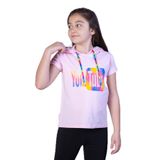 TOONTOY Kız Çocuk YouTube Baskılı Tişört 6-7 Yaş, 6-7 Yaş, 11109-, Pembe, Kız çocuk