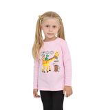 TOONTOY Kız Çocuk Zürafa Baskılı Sweatshirt, 1 Yaş, 24802, Pembe, kız-bebek