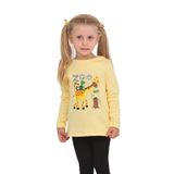 TOONTOY Kız Çocuk Zürafa Baskılı Sweatshirt, 4 Yaş, 24802, Açık Sarı, kız-çocuk
