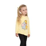 Toontoy Kız Çocuk Zürafa Fil Baskılı Sweatshirt Açık Sarı