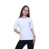 Toontoy Toontoy Kız Çocuk Baskılı Bisiklet Yaka Kısa Kollu Tişört 24970