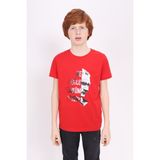 Toontoy Unisex Çocuk Atatürk Baskılı Tişört - 14 Yaş - Kırmızı
