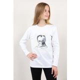Toontoy Unisex Çocuk Atatürk Bayraklı Çift Taraflı Pullu Tişört 22539