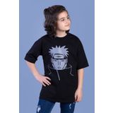 Toontoy Unisex Çocuk Reflektör Baskılı Tişört