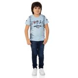 Toontoy Urban Baskılı Mavi Erkek Çocuk T-shirt