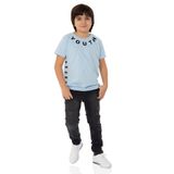 Toontoy Youth Baskılı Mavi Erkek Çocuk T-shirt