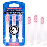 Toothbrush Toys Yedek Fırça Başlıkları (Pembe), Çocuk Manuel Diş Fırçası Oyuncağı, Ekstra Yumuşak Kıllar, Eğlenceli, Değiştirilebilir