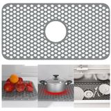 TOOVEM A FAMILY OF MANUFACTURERS Silikon Lavabo Paspası 63 cm x 33 cm Mutfak Evye Matı Kaymaz, Stabil, Isıya Dayanıklı Mutfak Mutfak Mutfak için Lavabo Koruyucuları Paslanmaz Çelik Lavabo Porselen Kase Banyo Lavabosu