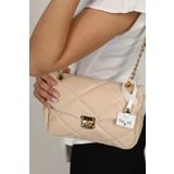 Top All BAG Krem Kadın El Ve Omuz Kapitone Çanta