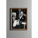 Top Atışı - Vintage Desenli Çerçeve, Altın2, 15 x 21, 5820000003595