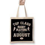 Top Class Rugby Players Are Born In August Bez Çanta Uzun Saplı - Açık Bej - 40 X 40