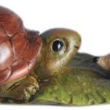 Top Collection Enchanted Story Peri Bahçesi Kaplumbağa ve Kirpi Dış Mekan Heykeli