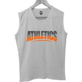 Top Glory Athletics Baskılı Kolsuz Sporcu T-Shirt Tank Top Sporcu Fitness Atlet - 2XL - Beyaz