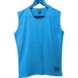 Top Glory Basic Tank Top Kolsuz Sporcu Tshirt - 2XL - Turkuaz