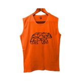 TOP GLORY Bears Baskılı Kolsuz Sporcu T-shirt Tank Top Sporcu Fitness Atlet