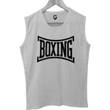Top Glory Boks Kolsuz Sporcu T-Shirt Tank Top Sporcu Fitness Atlet - 2XL - Beyaz