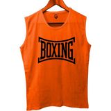 Top Glory Boks Kolsuz Sporcu T-Shirt Tank Top Sporcu Fitness Atlet - 2XL - Turuncu