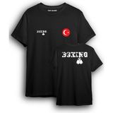 Top Glory Boks Tişört Tasarım Erkek Siyah BOX1003 Özel Kumaşlı Konforlu Spor T-Shirt - XL