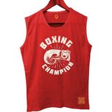 Top Glory Boxinchampb Tank Top Kolsuz Sporcu Tshirt - XL - Kırmızı