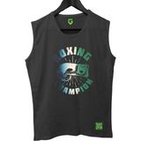 Top Glory Boxinchampw Tank Top Kolsuz Sporcu Tshirt - Siyah