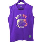 Top Glory Boxinchampx Tank Top Kolsuz Sporcu Tshirt - Mor