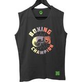 Top Glory Boxinchampx Tank Top Kolsuz Sporcu Tshirt - Siyah