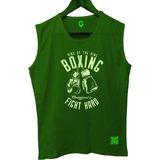 Top Glory Boxingfh Kolsuz Sporcu T-Shirt Tank Top - Yeşil