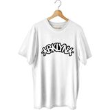 Top Glory Brooklyn Baskılı Basketbol T-Shirt Sporcu Tişörtü - Beyaz
