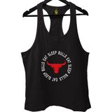TOP GLORY Bulls Siyah Gym Fitness Tank Top Sporcu Atleti