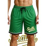 TOP GLORY Cepli Seattle Baskılı Basketbol Şortu Spor Şort