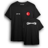 Top Glory Cimnastik Milli Takım Tişört Siyah Erkek M Beden Konforlu Tasarım