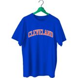 Top Glory Cleveland Baskılı Basketbol T-Shirt Sporcu Tişörtü - 3XL - Mavi
