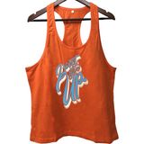 Top Glory Dontgiveup Fitness Gym Tank Top Sporcu Atleti - XL - Turuncu