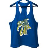 Top Glory Dontgiveup2 Fitness Gym Tank Top Sporcu Atleti - Saks Mavi