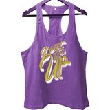 Top Glory Dontgiveup2 Fitness Gym Tank Top Sporcu Atleti - XL - Mor